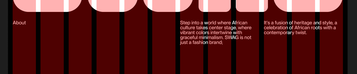 Editorial block with grid